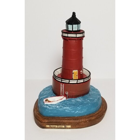 BLOODY POINT, MARYLAND LIGHTHOUSE 7.25 INCHES TALL NEW IN BOX #1004 - Picture 1 of 10